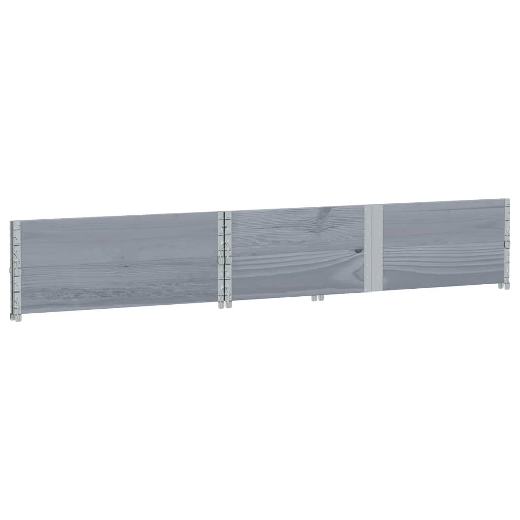 vidaXL Jardinieră de grădină, gri, 150x100 cm, lemn masiv pin vidaXL Jardinieră de grădină, gri, 150x100 cm, lemn masiv pin