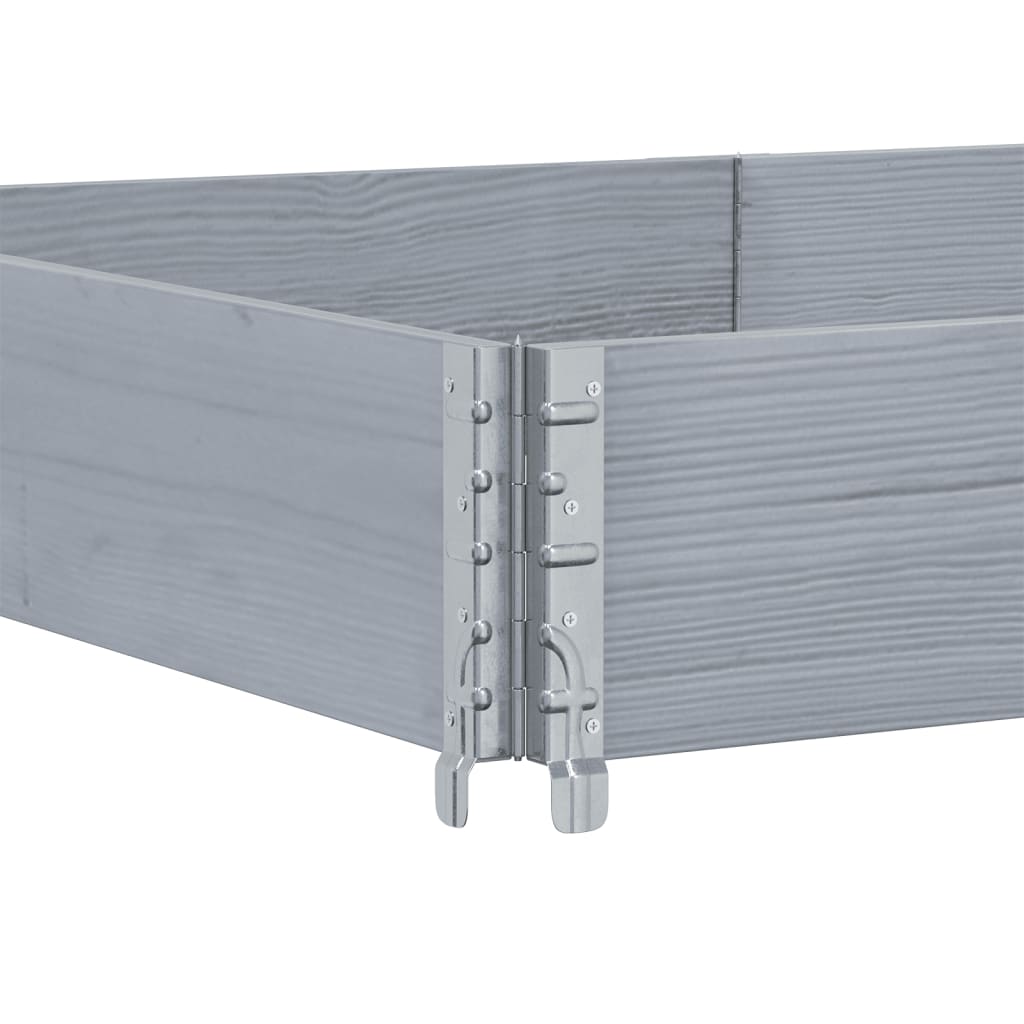 vidaXL Jardinieră de grădină, gri, 150x100 cm, lemn masiv pin vidaXL Jardinieră de grădină, gri, 150x100 cm, lemn masiv pin