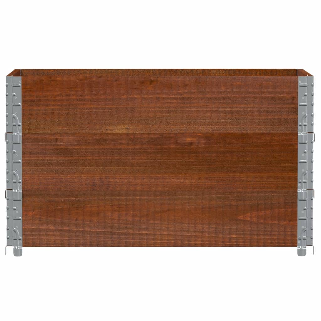 vidaXL Jardinieră de grădină, maro, 100x50 cm, lemn masiv de pin