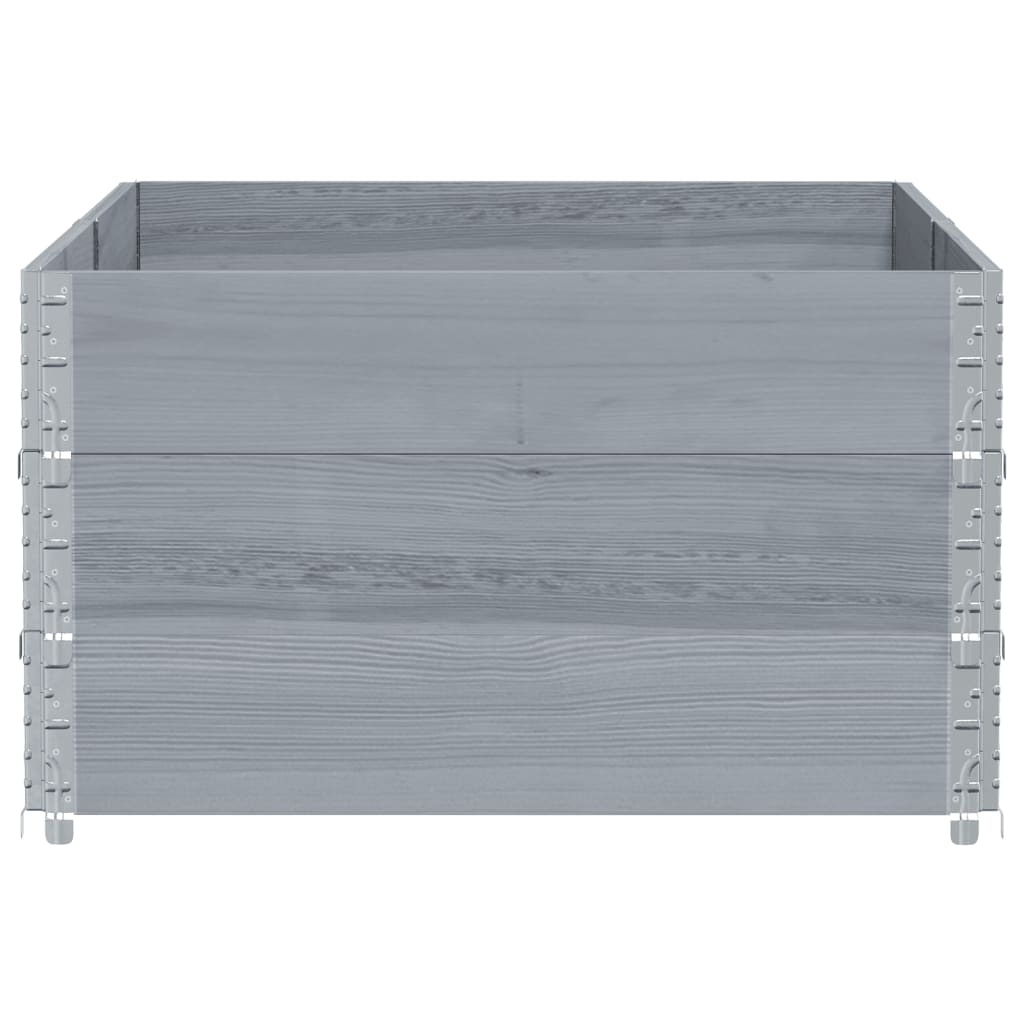 vidaXL Jardinieră de grădină, gri, 150x100 cm, lemn masiv pin vidaXL Jardinieră de grădină, gri, 150x100 cm, lemn masiv pin