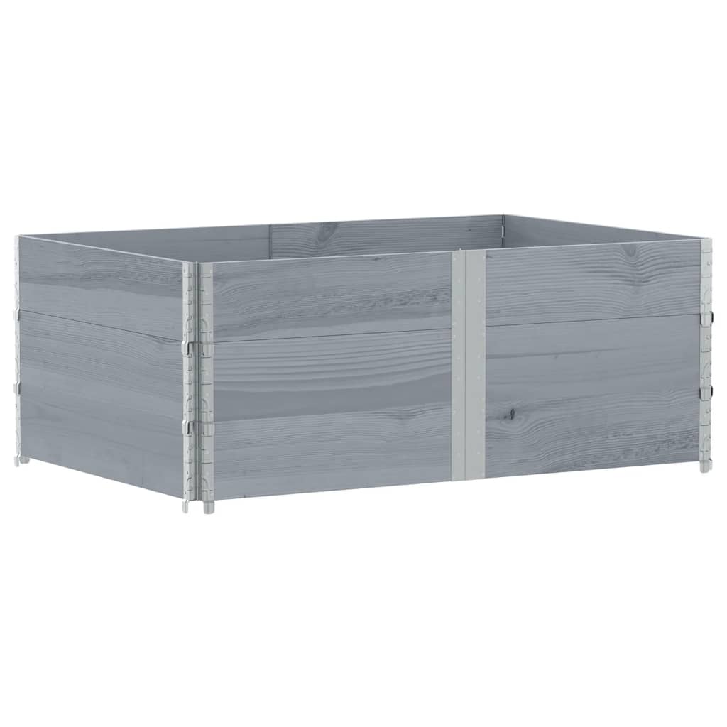 vidaXL Jardinieră de grădină, gri, 150x100 cm, lemn masiv pin vidaXL Jardinieră de grădină, gri, 150x100 cm, lemn masiv pin