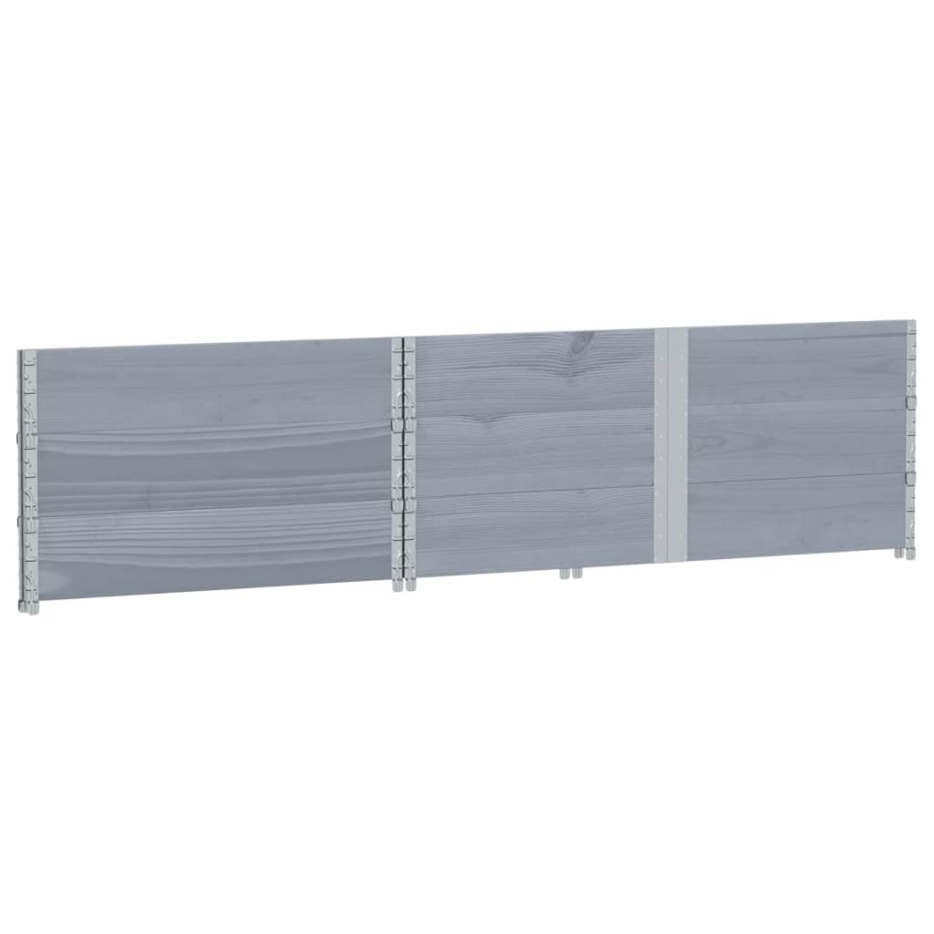 vidaXL Jardinieră de grădină, gri, 150x100 cm, lemn masiv pin vidaXL Jardinieră de grădină, gri, 150x100 cm, lemn masiv pin