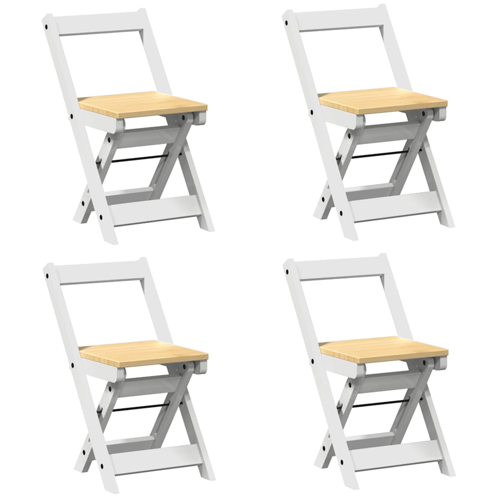 vidaXL Set mobilier tip fluture Corona, pliabil 5 piese alb lemn pin