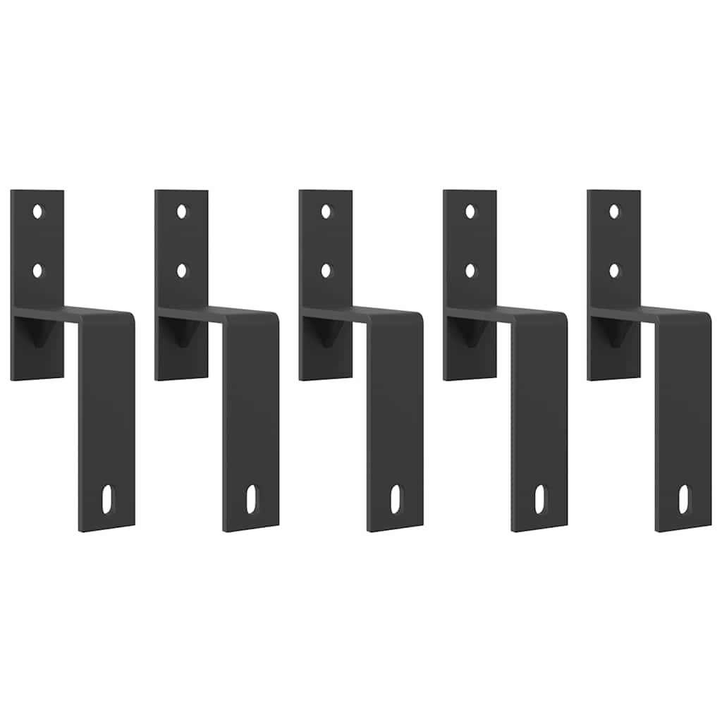 vidaXL Set feronerie pentru uși glisante, negru, 213,5 cm, oțel