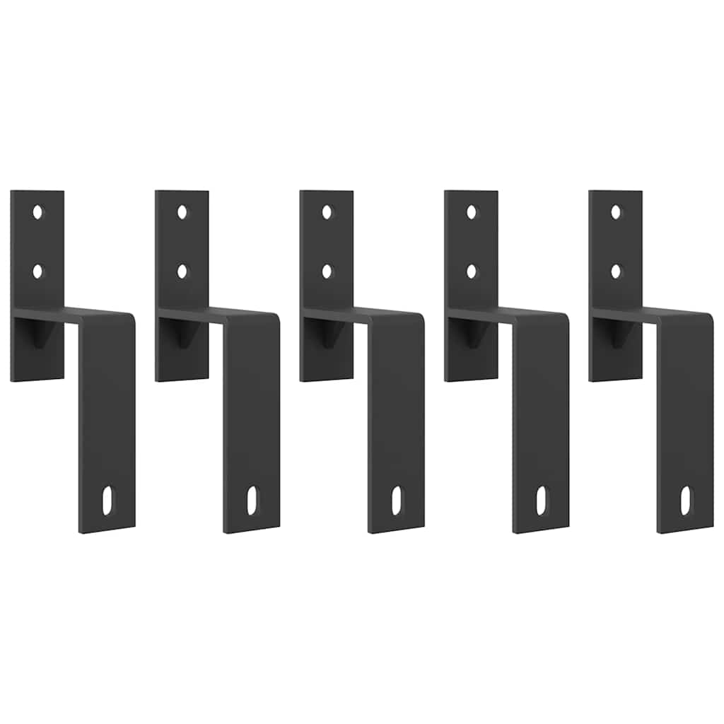 vidaXL Set feronerie pentru ușă glisantă, negru, 183 cm, oțel vidaXL Set feronerie pentru ușă glisantă, negru, 183 cm, oțel