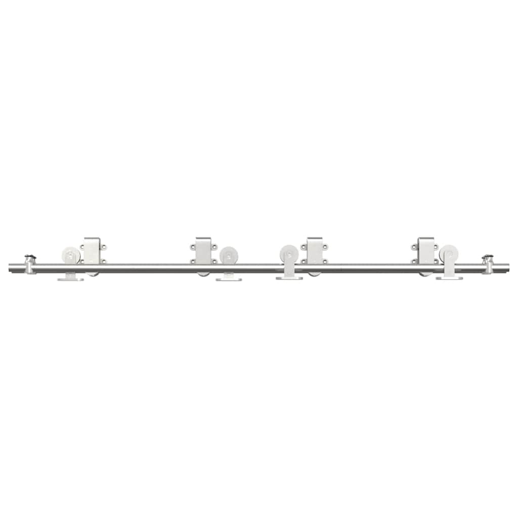 vidaXL Set piese pentru ușă glisantă, argintiu, 183 cm oțel inoxidabil vidaXL Set piese pentru ușă glisantă, argintiu, 183 cm oțel inoxidabil
