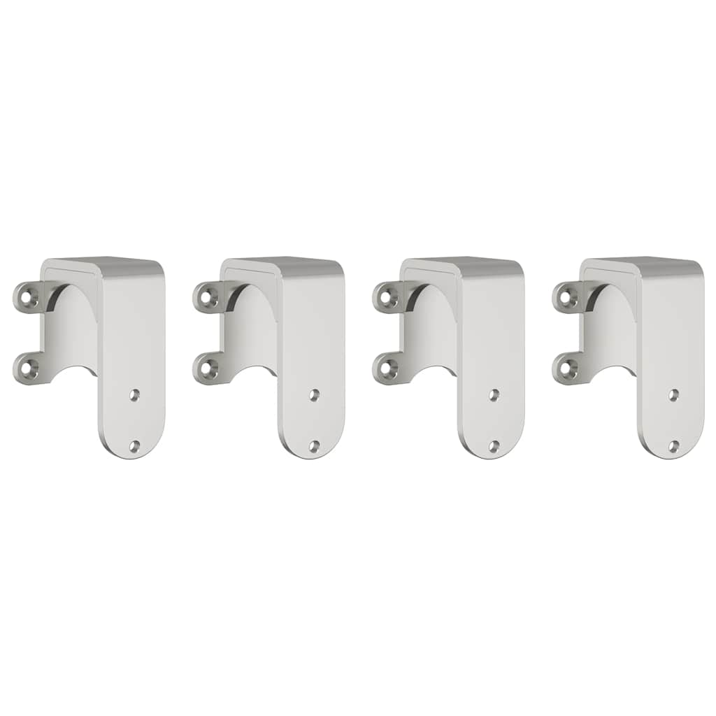 vidaXL Set piese pentru ușă glisantă, argintiu, 366 cm oțel inoxidabil vidaXL Set piese pentru ușă glisantă, argintiu, 366 cm oțel inoxidabil