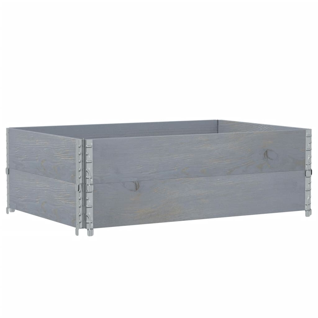 vidaXL Jardinieră de grădină, gri, 120x80 cm, lemn masiv de pin vidaXL Jardinieră de grădină, gri, 120x80 cm, lemn masiv de pin