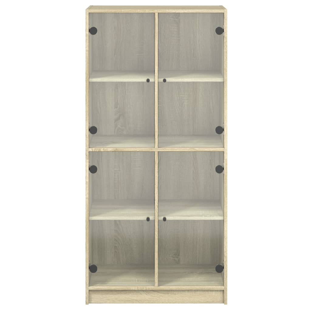 vidaXL Dulap înalt cu uși, stejar sonoma, 68x37x142 cm, lemn compozit vidaXL Dulap înalt cu uși, stejar sonoma, 68x37x142 cm, lemn compozit