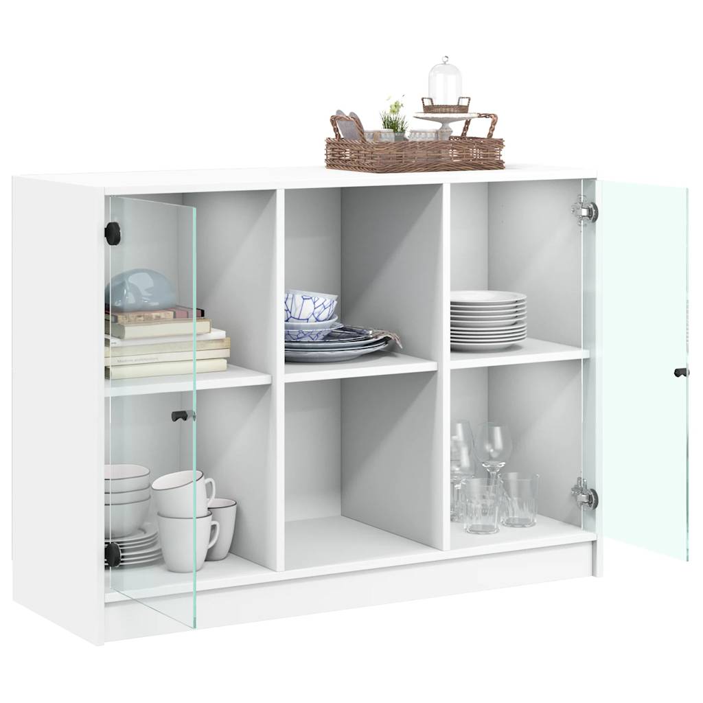 vidaXL Dulap, alb, 102x37x75,5 cm, lemn prelucrat