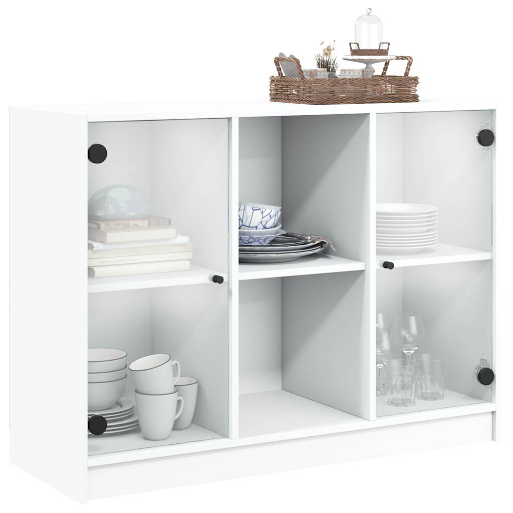 vidaXL Dulap, alb, 102x37x75,5 cm, lemn prelucrat