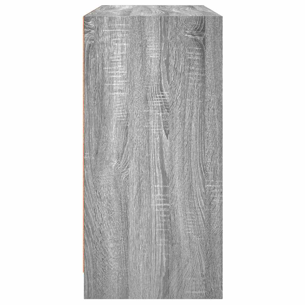 vidaXL Servantă, gri sonoma, 102x37x75,5 cm, lemn prelucrat vidaXL Servantă, gri sonoma, 102x37x75,5 cm, lemn prelucrat
