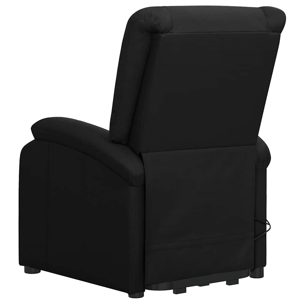 vidaXL Fotoliu cu ridicare, negru, piele ecologică vidaXL Fotoliu cu ridicare, negru, piele ecologică