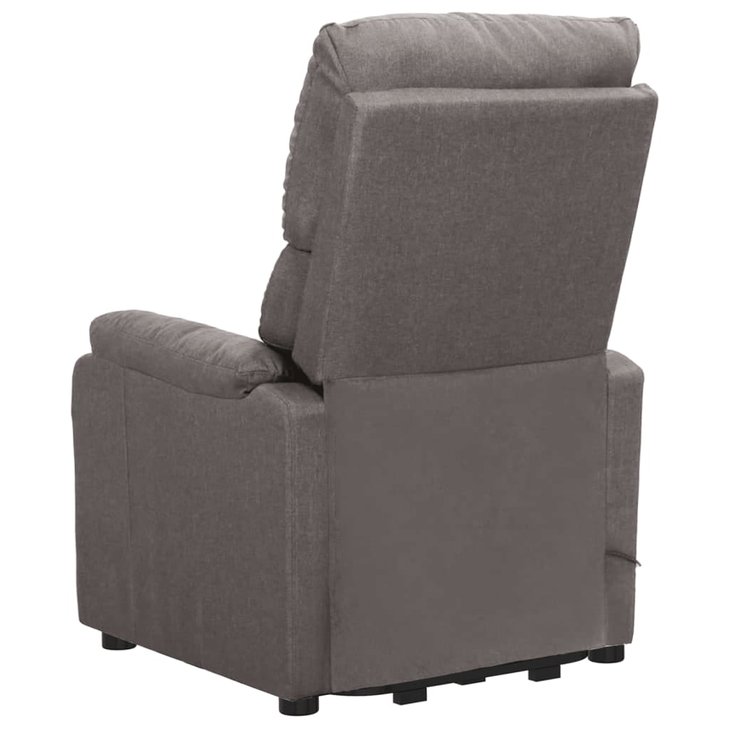 vidaXL Fotoliu cu ridicare, gri deschis, textil