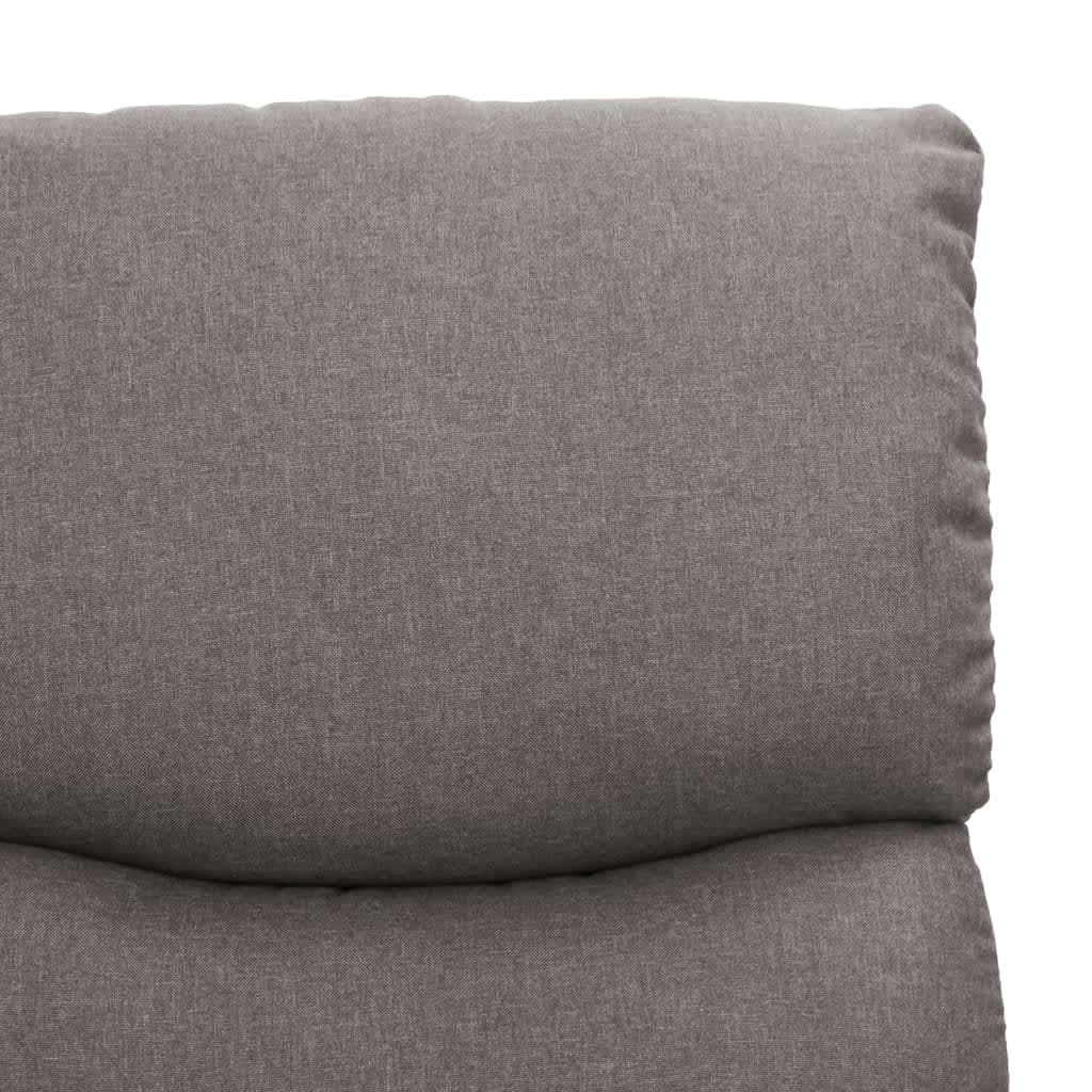 vidaXL Fotoliu cu ridicare, gri deschis, textil