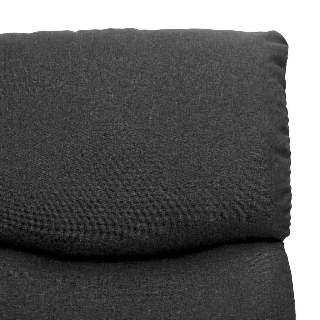 vidaXL Fotoliu cu ridicare, gri închis, textil