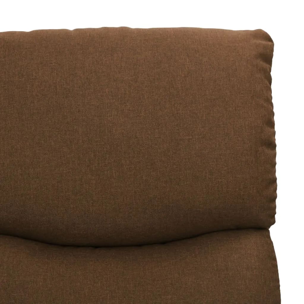 vidaXL Fotoliu cu ridicare, maro, material textil