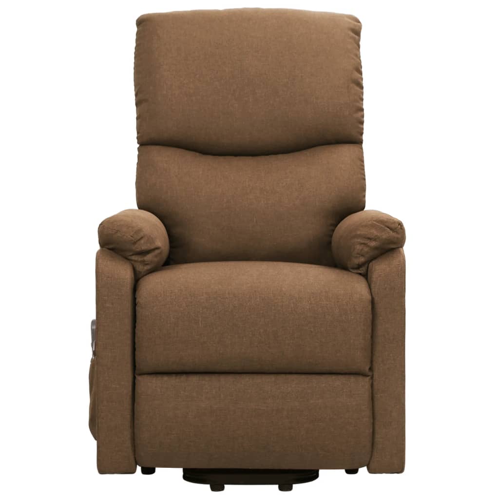 vidaXL Fotoliu de masaj cu ridicare, gri taupe, material textil vidaXL Fotoliu de masaj cu ridicare, gri taupe, material textil