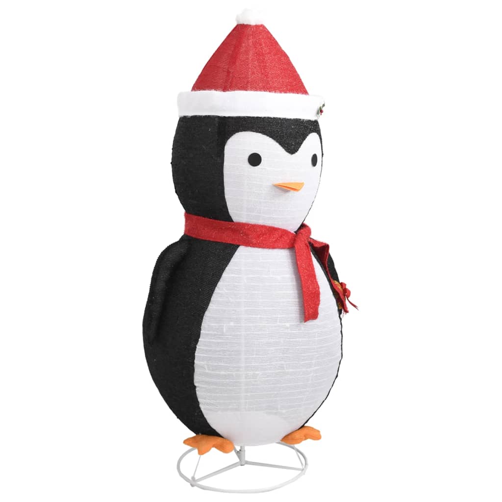 vidaXL Figurină pinguin decorativă Crăciun, LED, 180 cm, țesătură lux