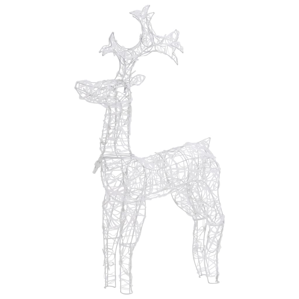 vidaXL Decorațiune de Crăciun ren, 90 leduri, 60x16x100 cm, acril vidaXL Decorațiune de Crăciun ren, 90 leduri, 60x16x100 cm, acril