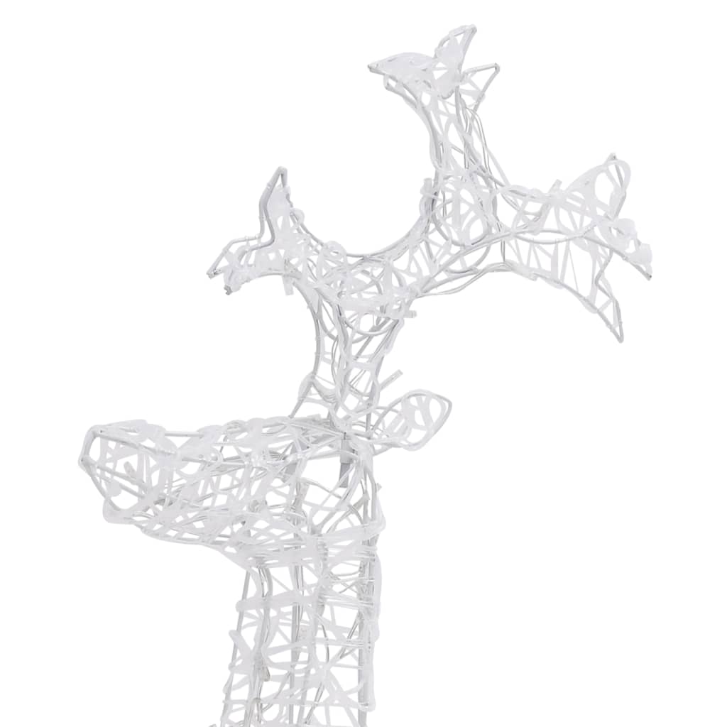 vidaXL Decorațiune de Crăciun ren, 90 leduri, 60x16x100 cm, acril vidaXL Decorațiune de Crăciun ren, 90 leduri, 60x16x100 cm, acril