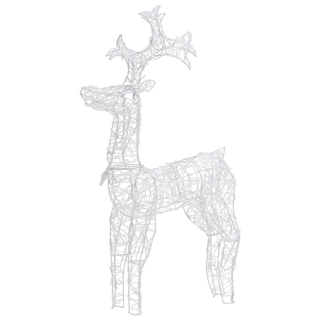 vidaXL Decorațiune de Crăciun ren, 90 leduri, 60x16x100 cm, acril vidaXL Decorațiune de Crăciun ren, 90 leduri, 60x16x100 cm, acril