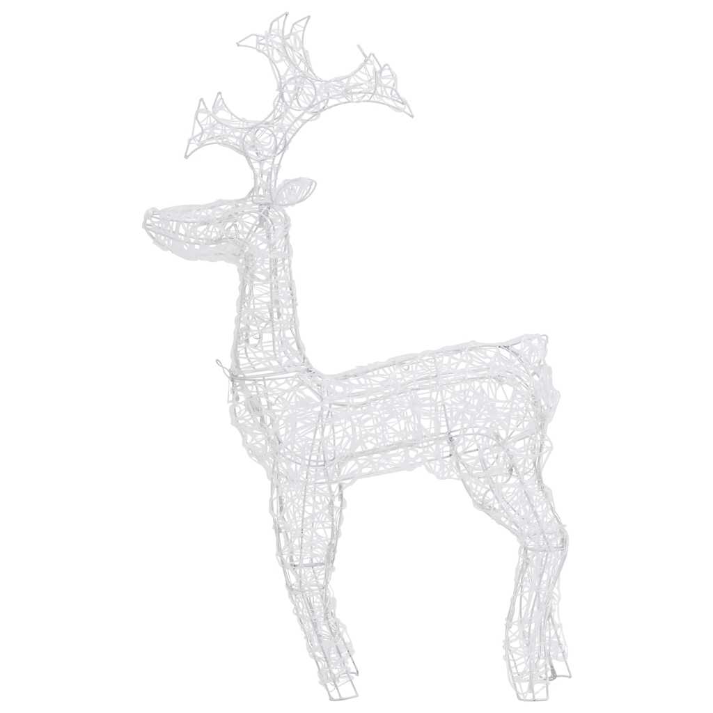 vidaXL Decorațiune de Crăciun ren, 90 leduri, 60x16x100 cm, acril vidaXL Decorațiune de Crăciun ren, 90 leduri, 60x16x100 cm, acril