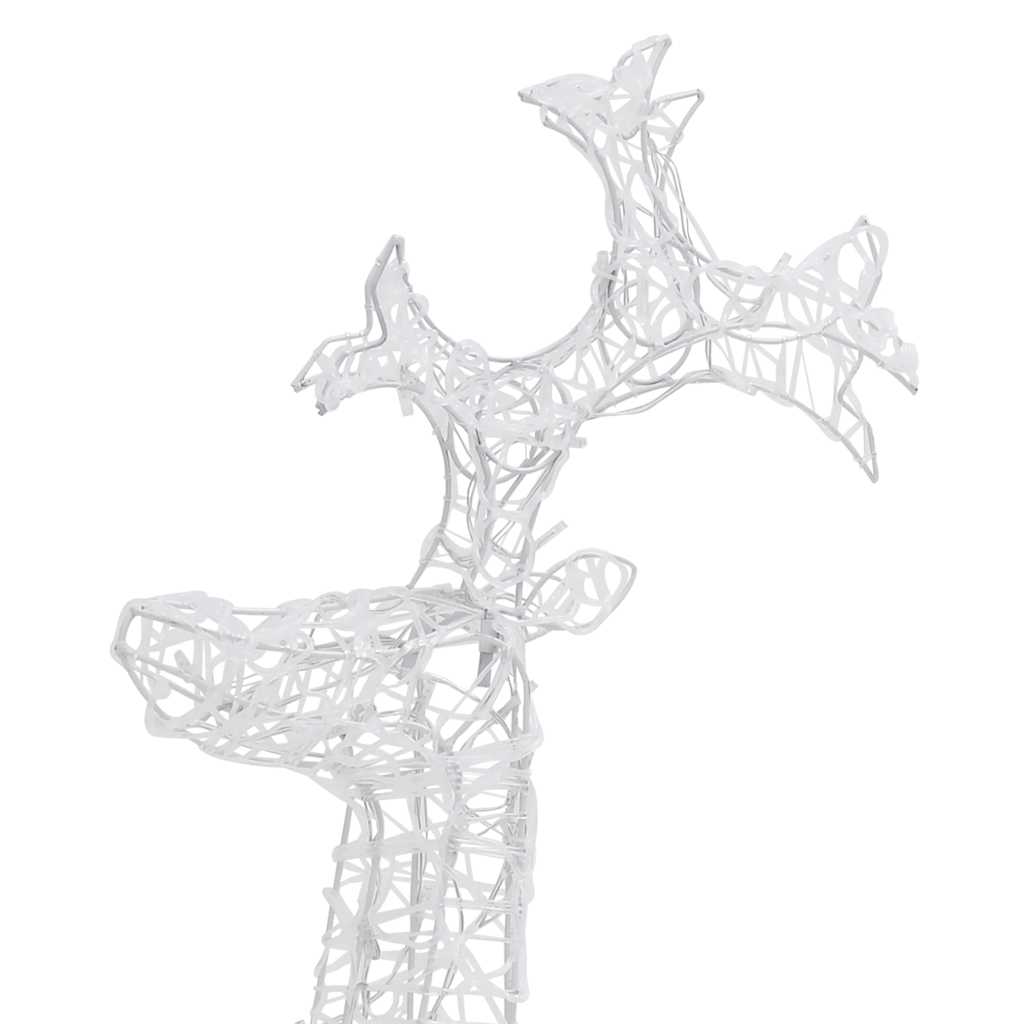 vidaXL Decorațiune de Crăciun ren, 90 leduri, 60x16x100 cm, acril vidaXL Decorațiune de Crăciun ren, 90 leduri, 60x16x100 cm, acril