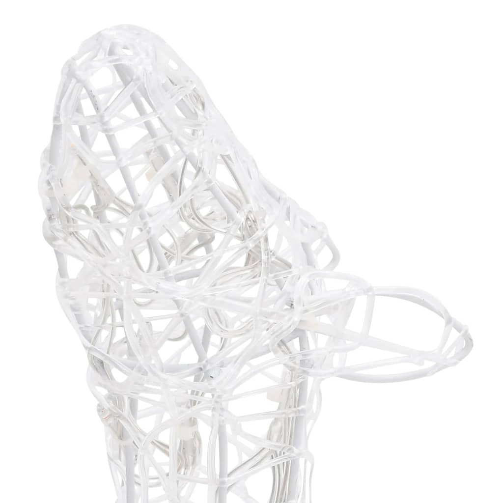 vidaXL Decorațiune de Crăciun familie reni 160 LED-uri colorat acril