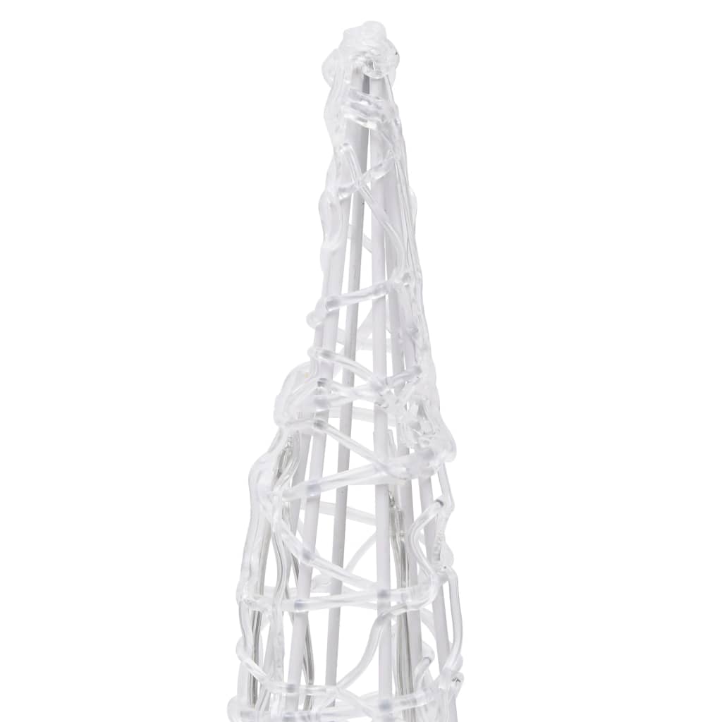 vidaXL Piramidă decorativă con de lumini cu LED albastru 60 cm acril vidaXL Piramidă decorativă con de lumini cu LED albastru 60 cm acril