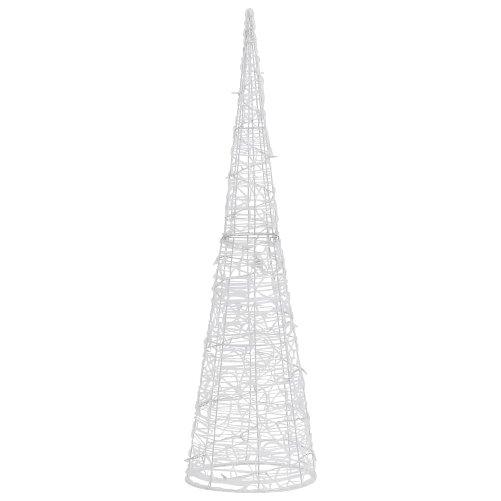 vidaXL Piramidă decorativă con de lumini cu LED albastru 120 cm acril vidaXL Piramidă decorativă con de lumini cu LED albastru 120 cm acril
