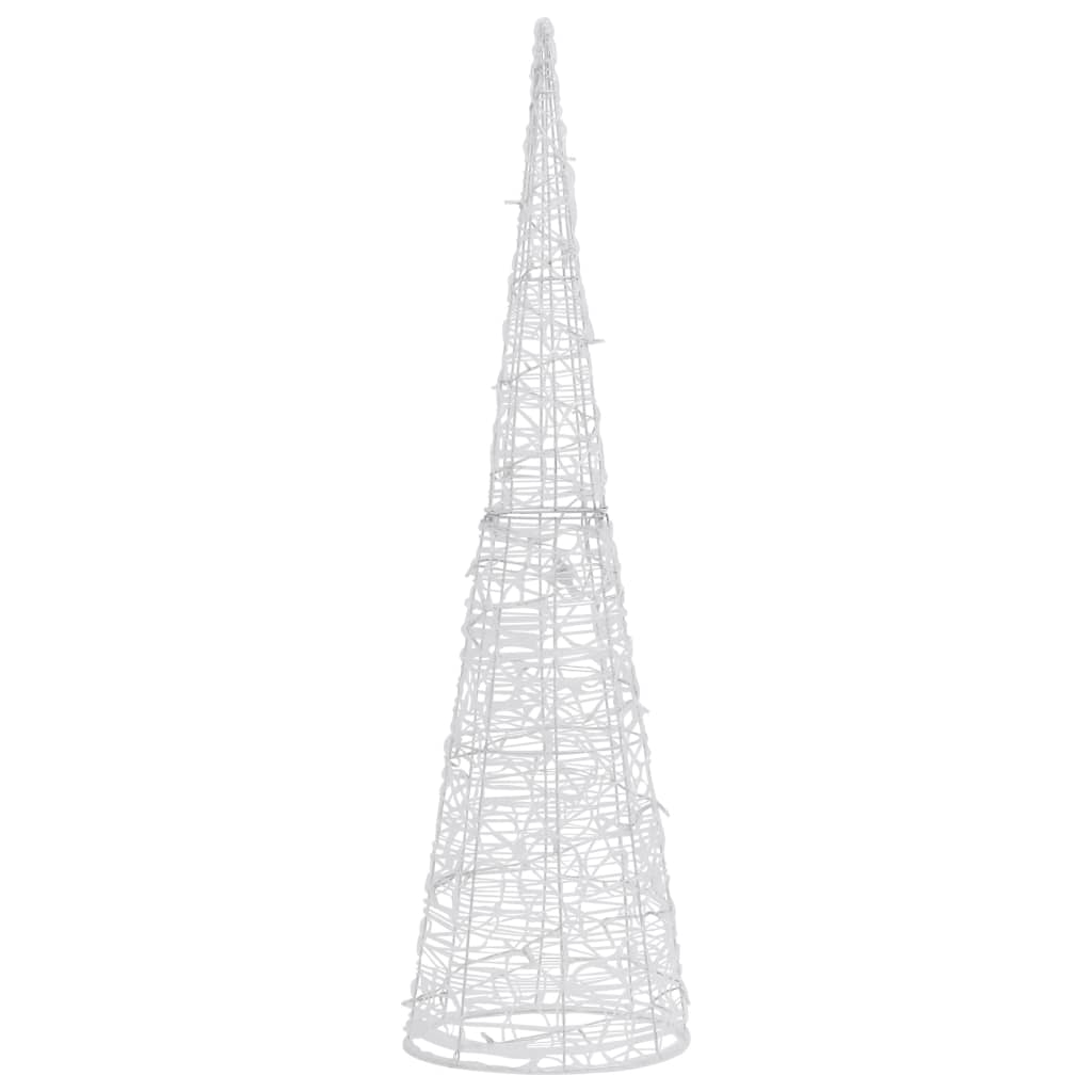 vidaXL Piramidă decorativă con de lumini cu LED colorat 120 cm acril