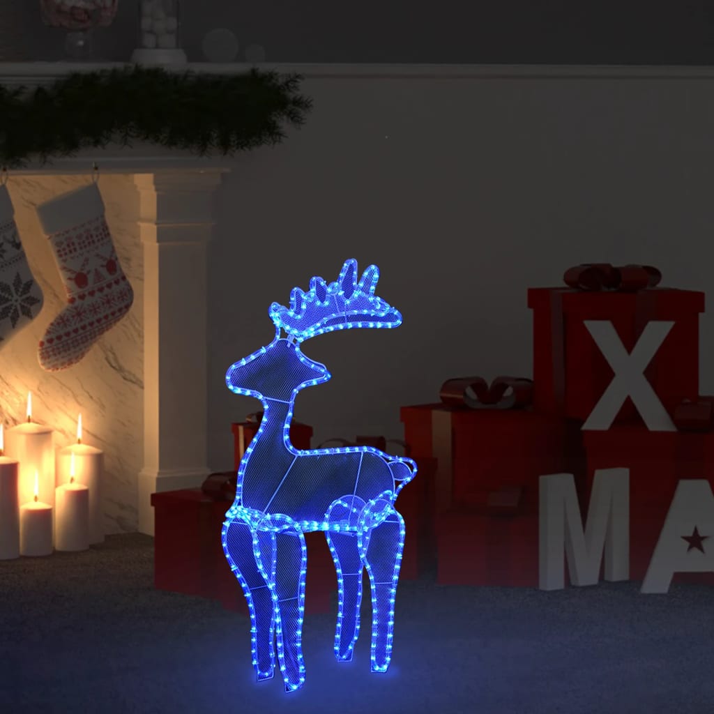 vidaXL Decorațiune de Crăciun ren, cu plasă, 306 LED-uri, 60x24x89 cm vidaXL Decorațiune de Crăciun ren, cu plasă, 306 LED-uri, 60x24x89 cm