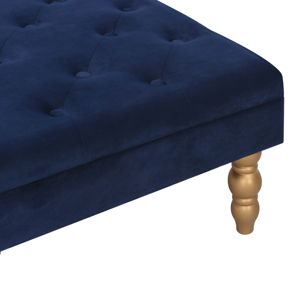 vidaXL Taburet, bleumarin, 60x60x36 cm, catifea