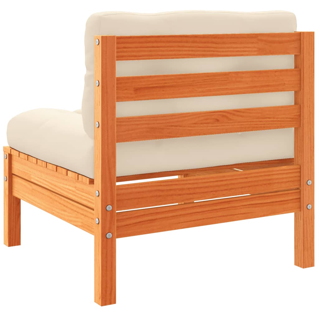 vidaXL Set mobilier de grădină cu perne, 9 piese, lemn masiv de pin