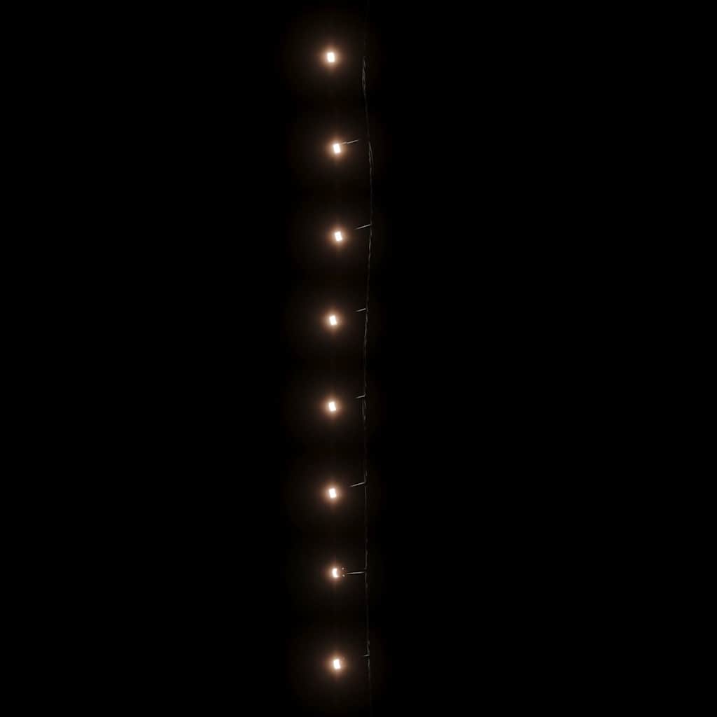 vidaXL Instalație cu 150 LED-uri, alb cald, 15 m, PVC
