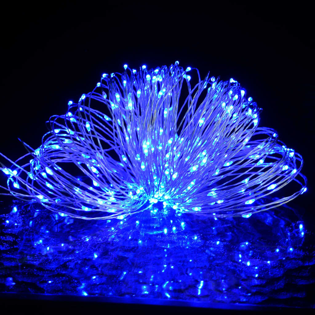 vidaXL Instalație cu 150 LED-uri, albastru, 15 m vidaXL Instalație cu 150 LED-uri, albastru, 15 m