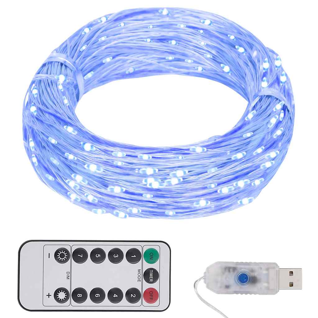 vidaXL Instalație cu 300 LED-uri, albastru, 30 m vidaXL Instalație cu 300 LED-uri, albastru, 30 m