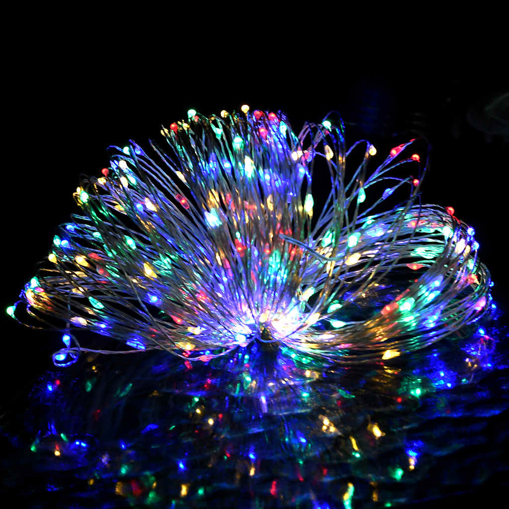 vidaXL Instalație cu 150 LED-uri, multicolor, 15 m vidaXL Instalație cu 150 LED-uri, multicolor, 15 m