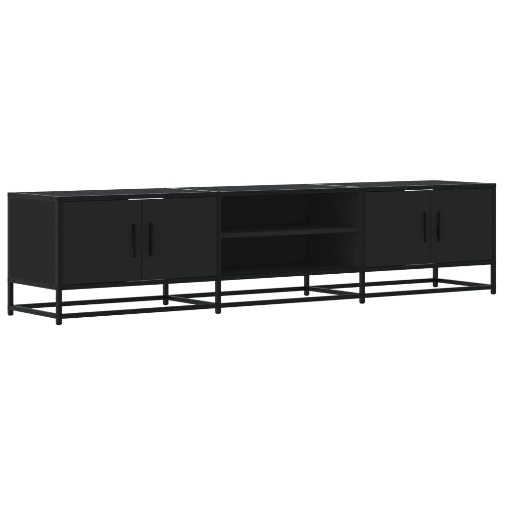vidaXL Comodă TV, negru, 180x35x41 cm, lemn prelucrat