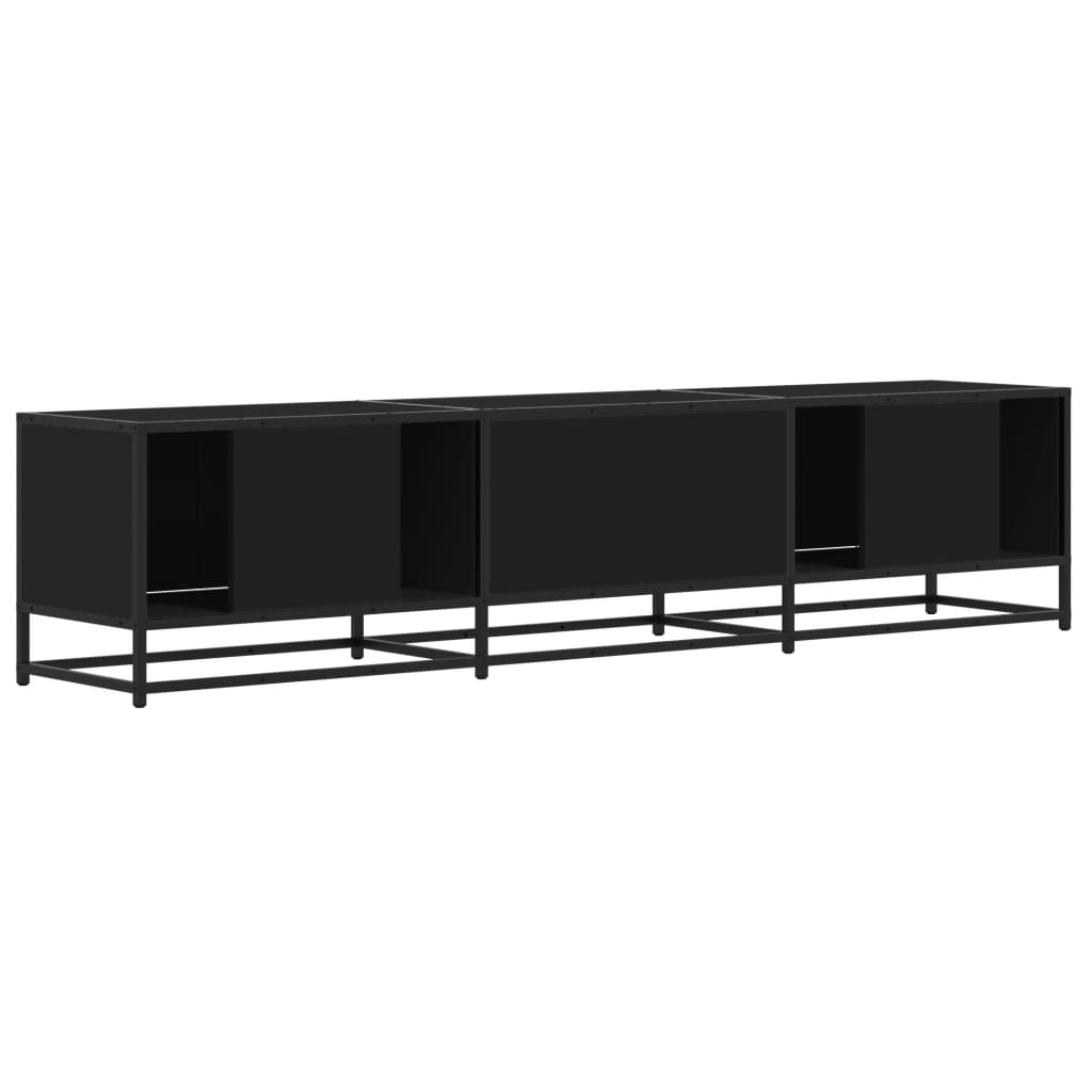 vidaXL Comodă TV, negru, 180x35x41 cm, lemn prelucrat