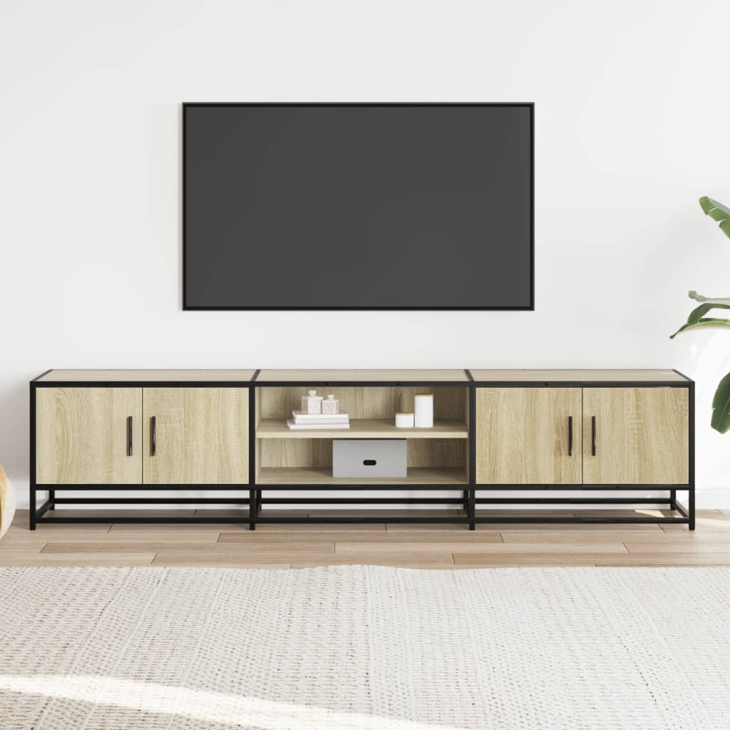vidaXL Comodă TV, stejar sonoma, 180x35x41 cm, lemn prelucrat vidaXL Comodă TV, stejar sonoma, 180x35x41 cm, lemn prelucrat