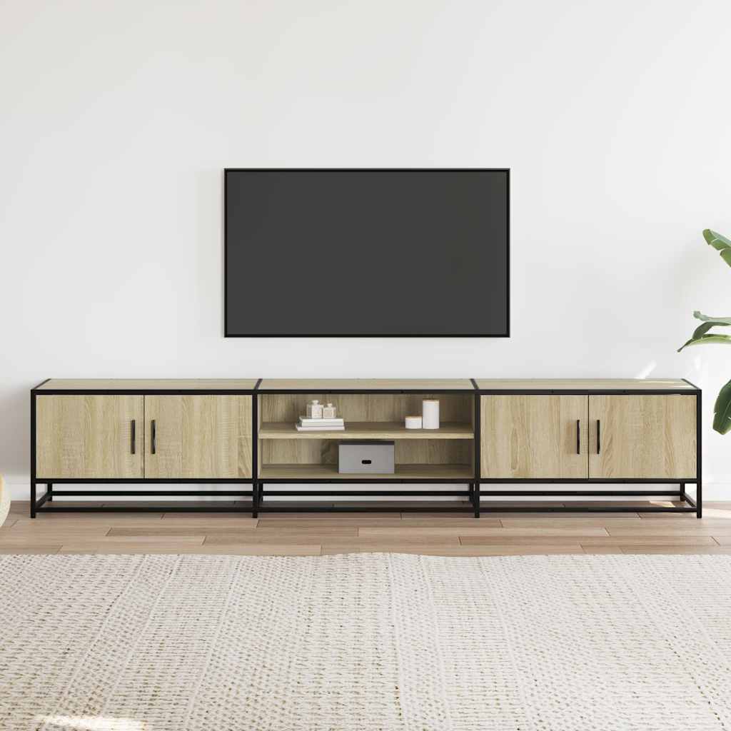 vidaXL Dulap TV, stejar sonoma, 210x35x41 cm, lemn prelucrat