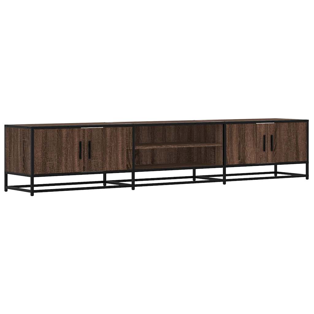 vidaXL Comodă TV, stejar maro, 210x35x41 cm, lemn prelucrat