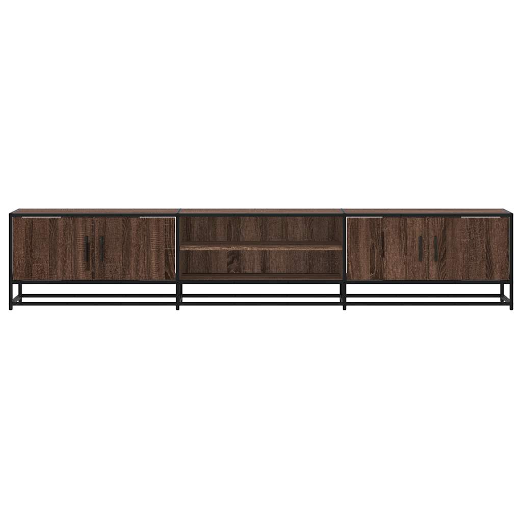 vidaXL Comodă TV, stejar maro, 210x35x41 cm, lemn prelucrat