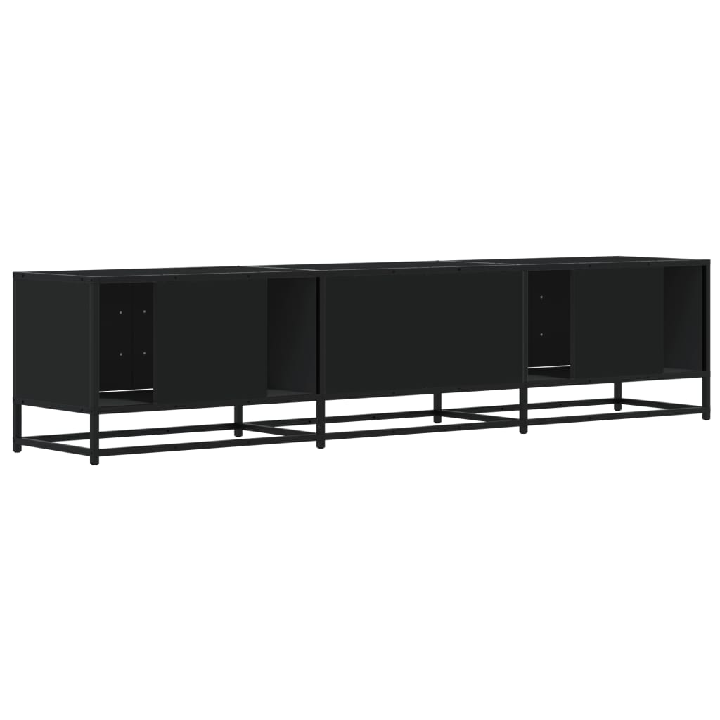vidaXL Comodă TV, negru, 180x35x41 cm, lemn prelucrat
