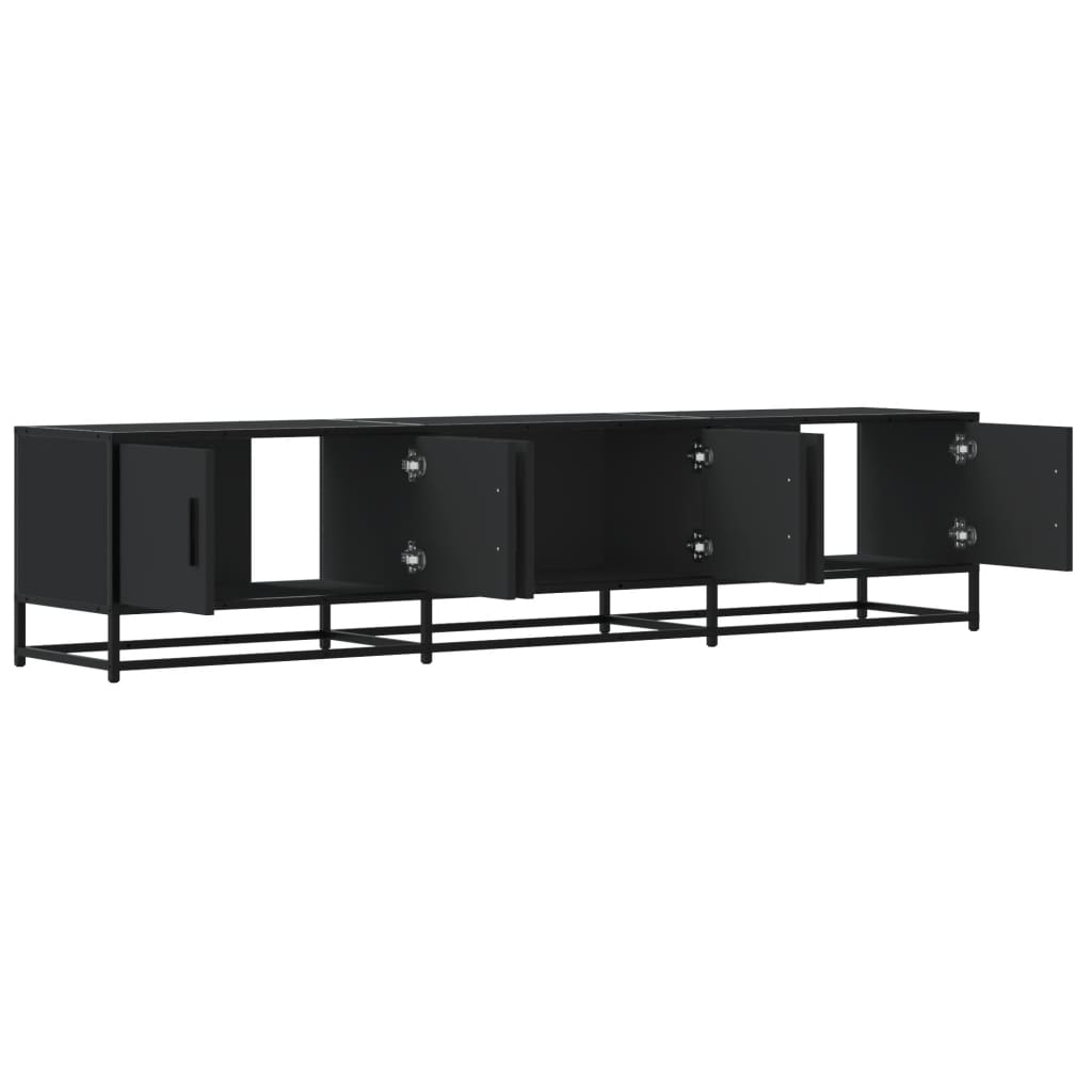 vidaXL Comodă TV, negru, 180x35x41 cm, lemn prelucrat