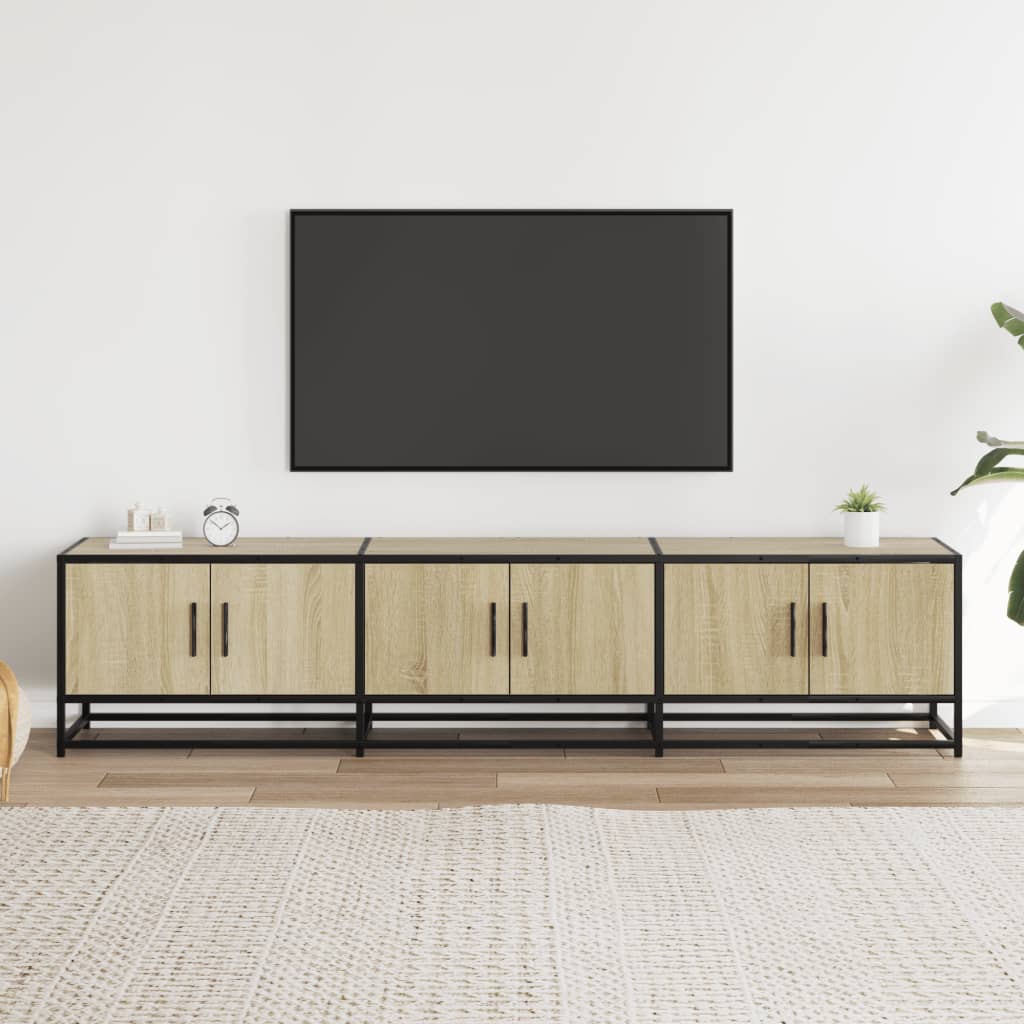 vidaXL Comodă TV, stejar sonoma, 180x35x41 cm, lemn prelucrat vidaXL Comodă TV, stejar sonoma, 180x35x41 cm, lemn prelucrat