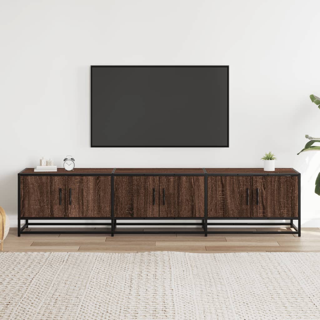 vidaXL Comodă TV, stejar maro, 180x35x41 cm, lemn prelucrat