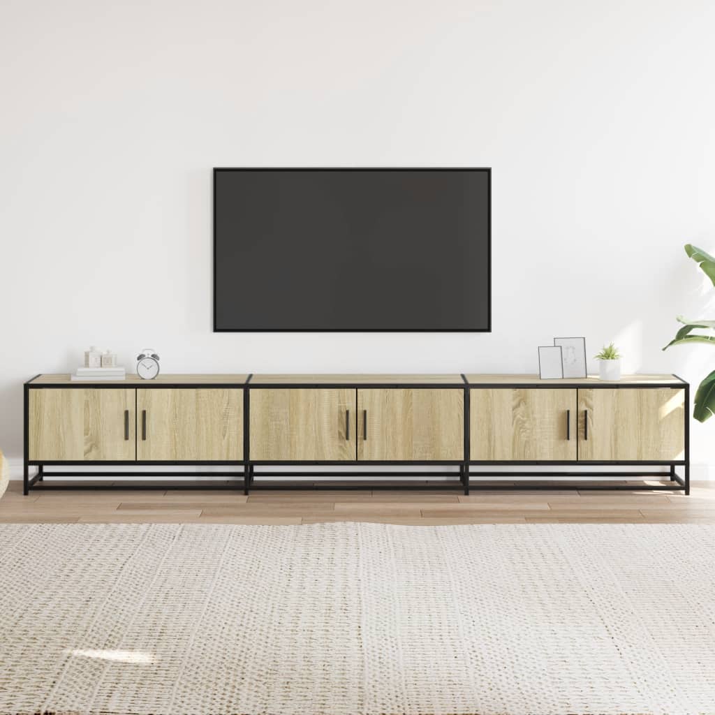 vidaXL Dulap TV, stejar sonoma, 240x35x41 cm, lemn prelucrat vidaXL Dulap TV, stejar sonoma, 240x35x41 cm, lemn prelucrat